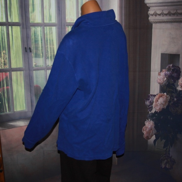 Men's Polo Ralph Lauren Blue Cotton Blend Pullover - Picture 4 of 5